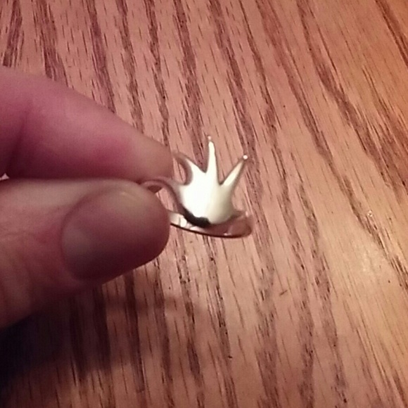 925 Sterling Silver Ring "Hand Print" - Picture 2 of 5